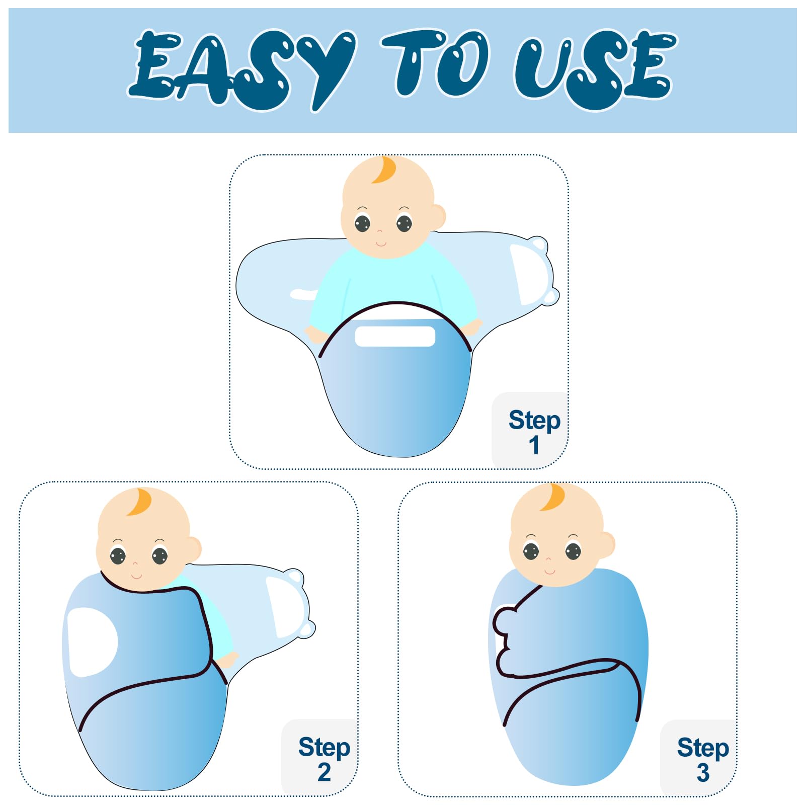 Fecawd Baby Swaddle Sleep Sacks with Hats, Newborn Swaddle Blanket