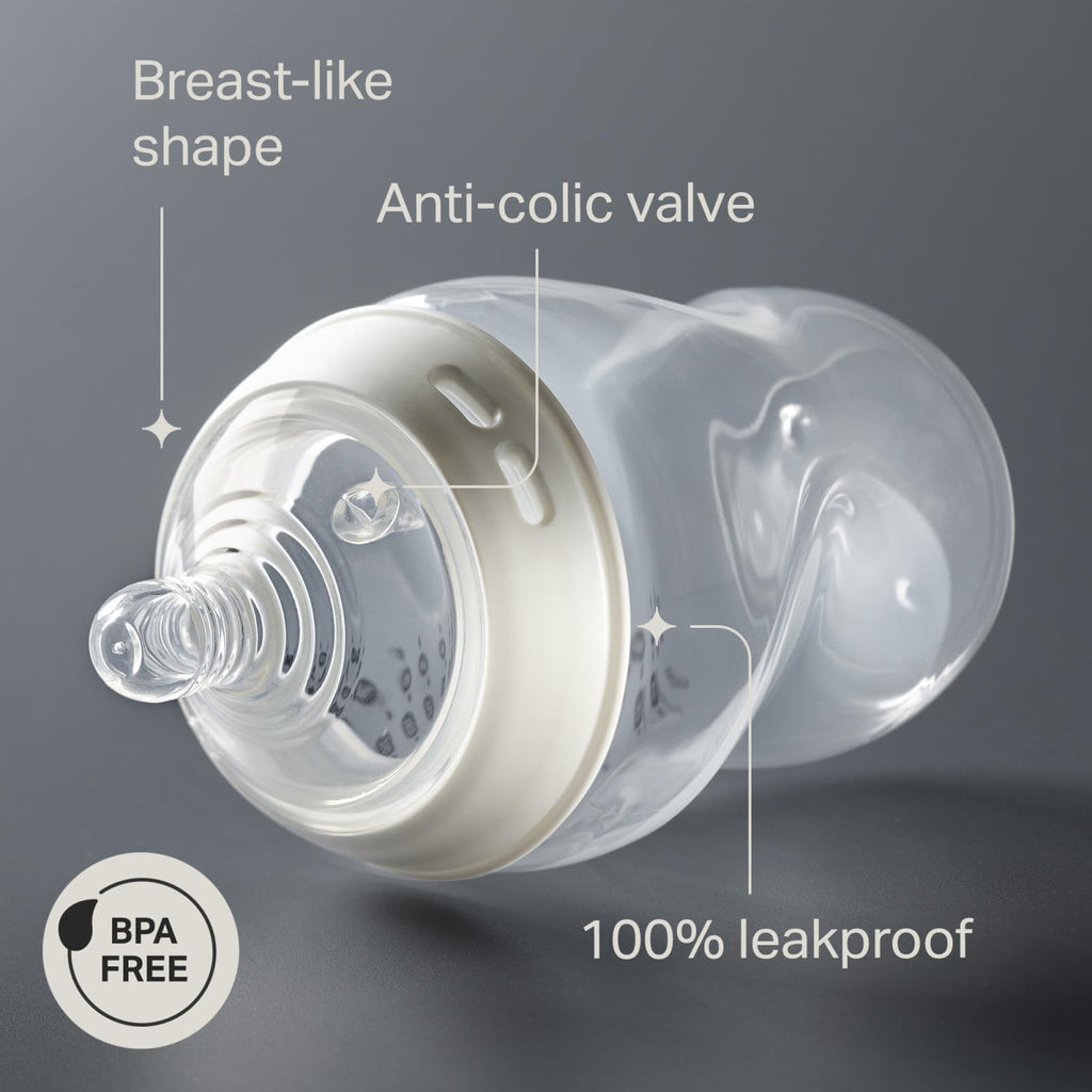 Tommee Tippee Natural Start Baby Bottle Set, Breast-Like Nipples, 0m+
