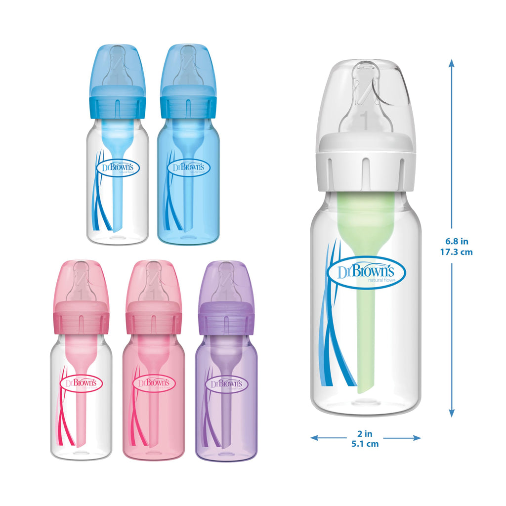 Dr. Brown's Narrow Breast to Bottle Pump & Store Feeding Set, Pink, 0m+