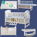 Styhigh Portable Mini Baby Crib 4in1 Beside Cunas with Mattress