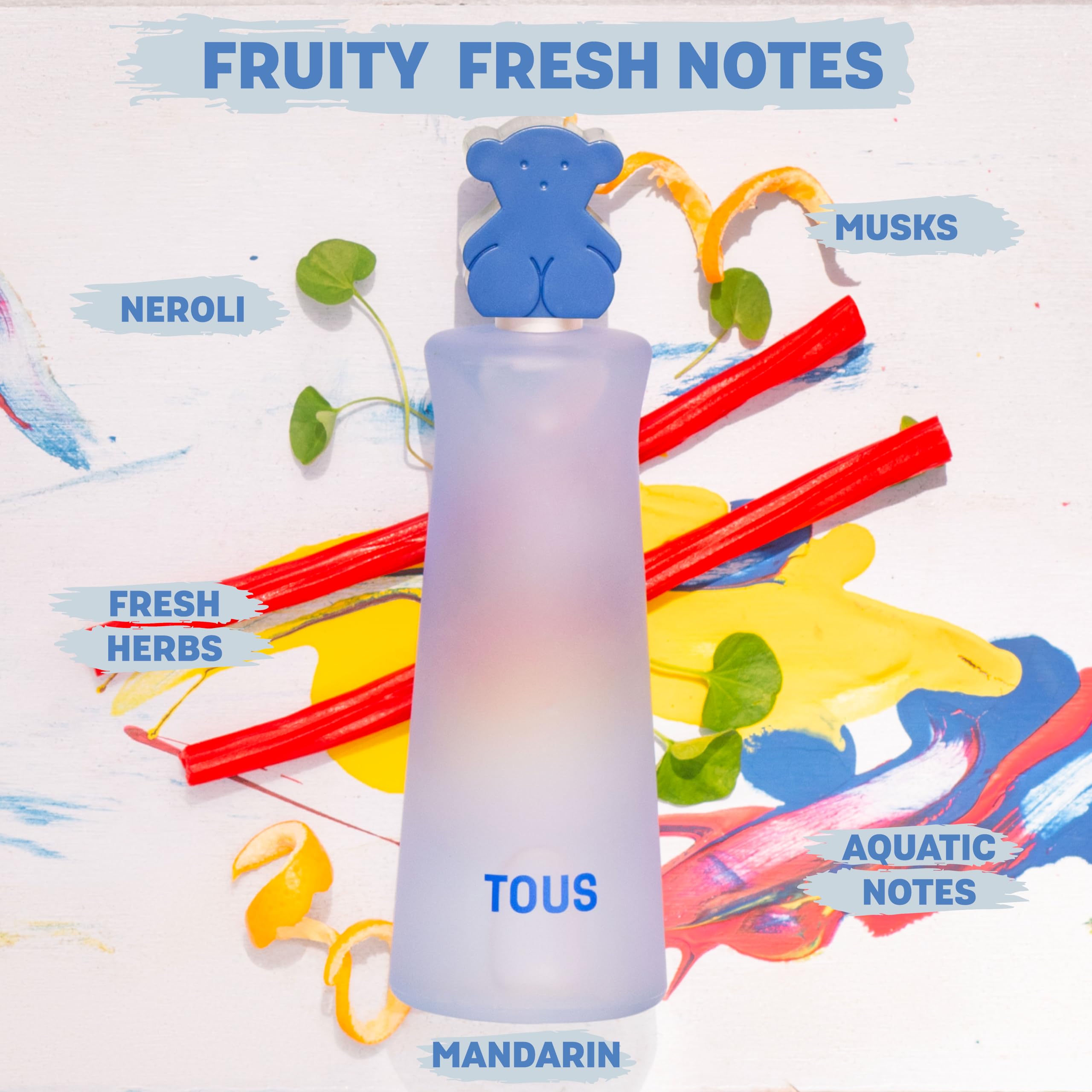 TOUS Kids Boy Eau de Toilette for Kids, Fresh Citrus Fragrance, 3.4 Fl Oz