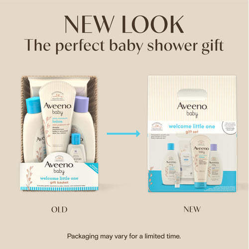 Aveeno Baby Welcome Little One Gift Set, Baby Essentials Set, 5 Items