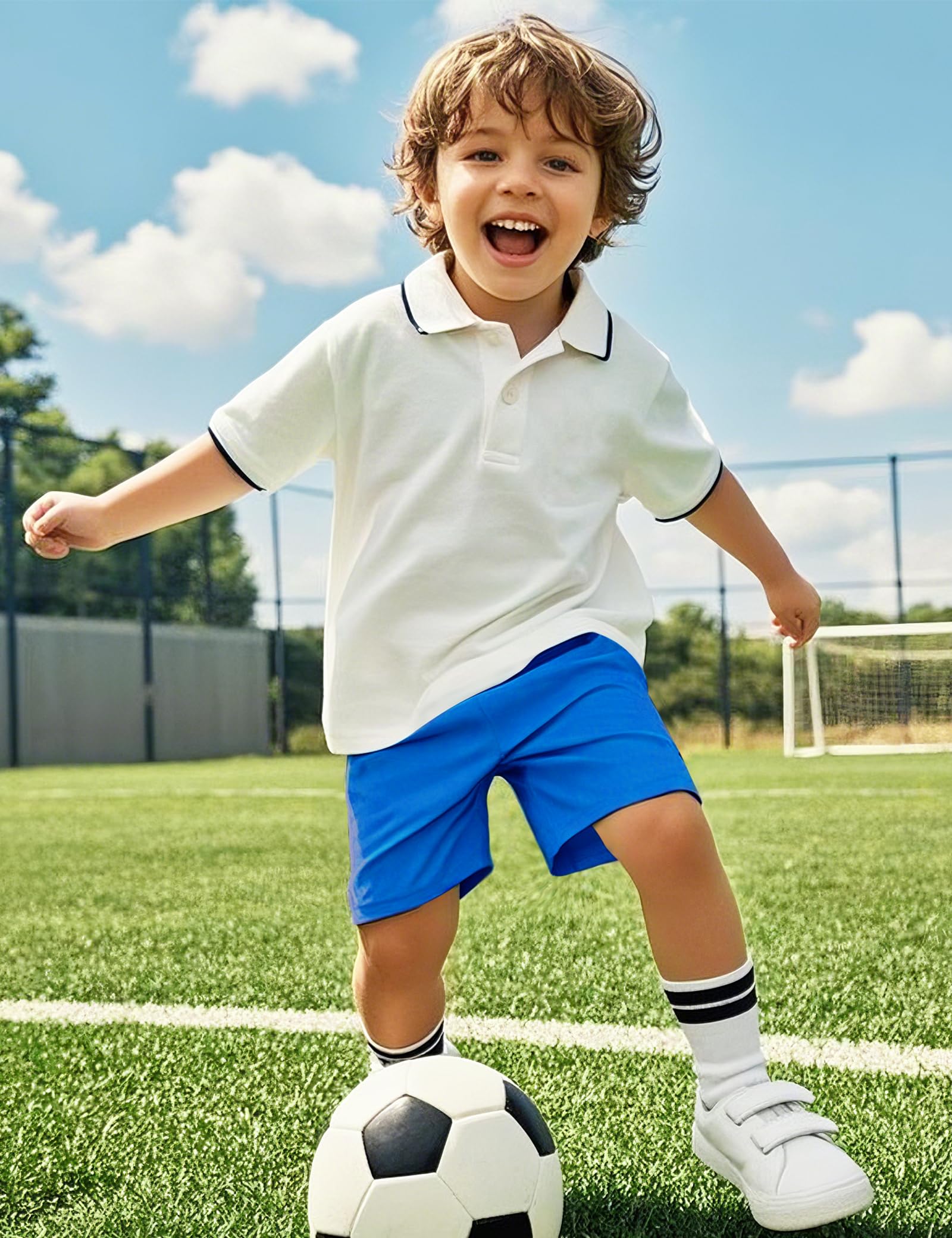 Witwot 3 Pack Toddler Boys Athletic Basketball Shorts Soccer Short Clothes
