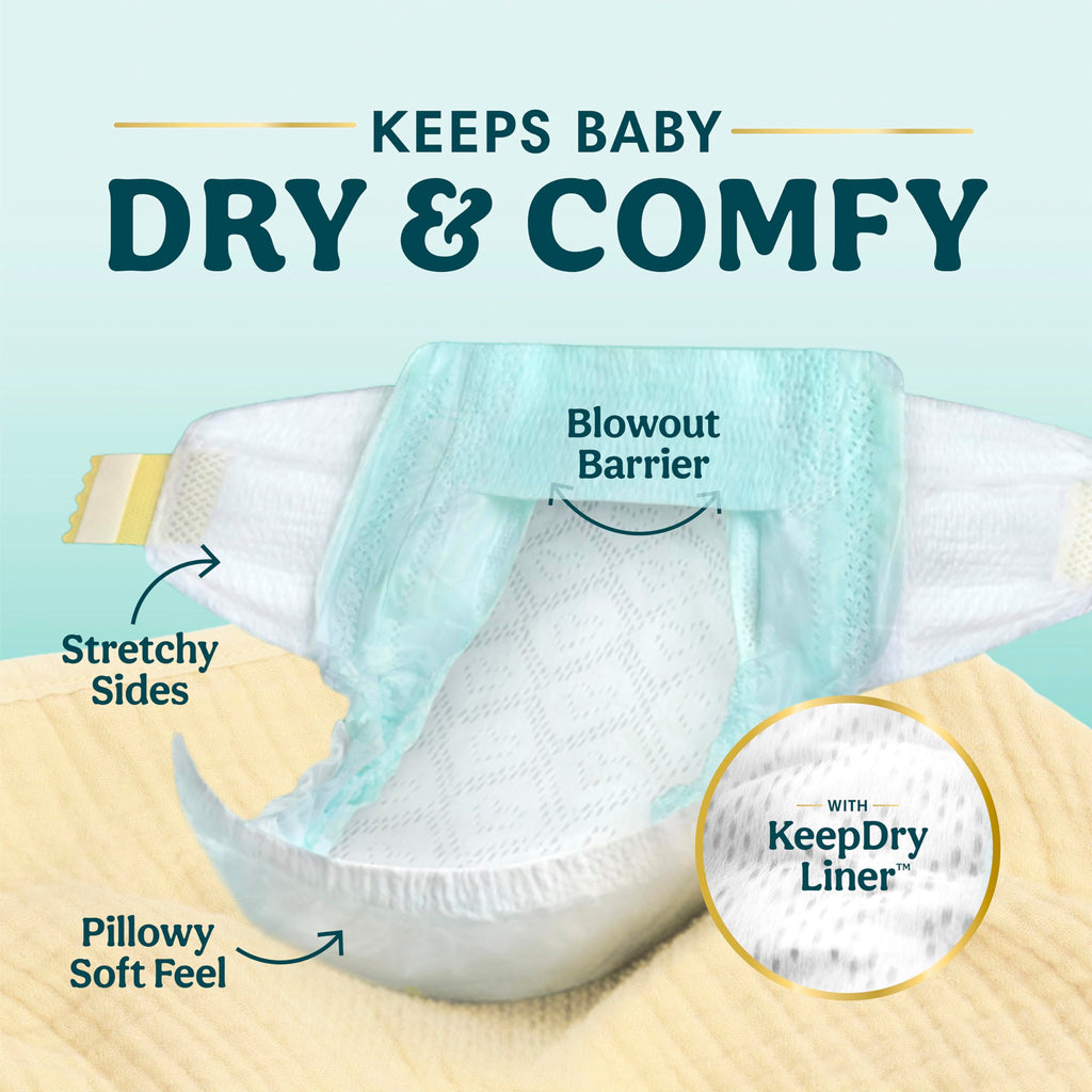 Pampers Swaddlers Newborn Diapers, Size Newborn (<10 lbs), 140 Count, Fragrance Free, Hypoallergenic, Absorbent, Pediatrician Recommended, Skin Safe