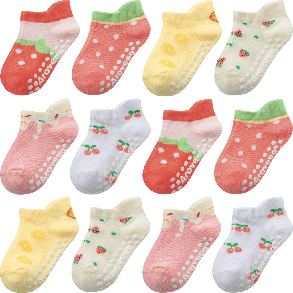 Baby Toddler Socks Grip Non Slip Boys Girls Kids Cotton 1-3T Ankle Socks