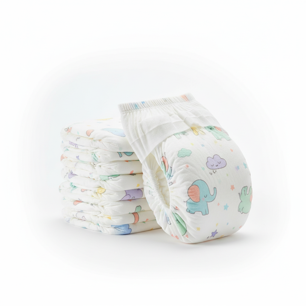 Pañales de bebé con diseños pasteles